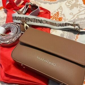 Valentino Tan Crossbody Bag